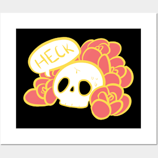 Skull Heck Posters and Art